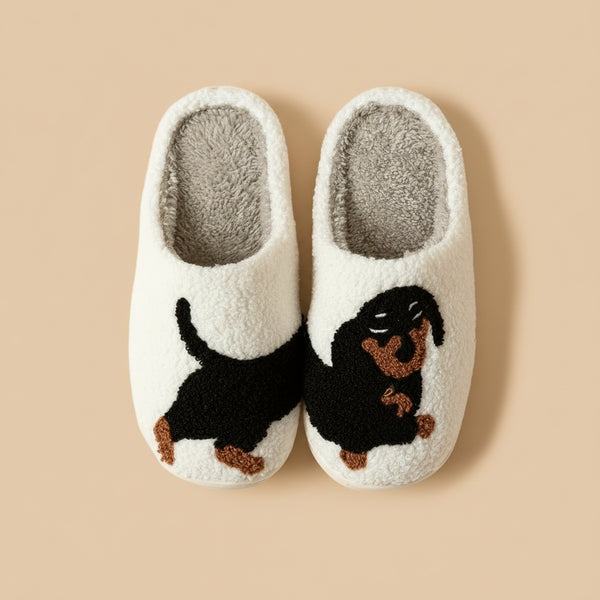 Söta Dachshund Inomhustofflor™