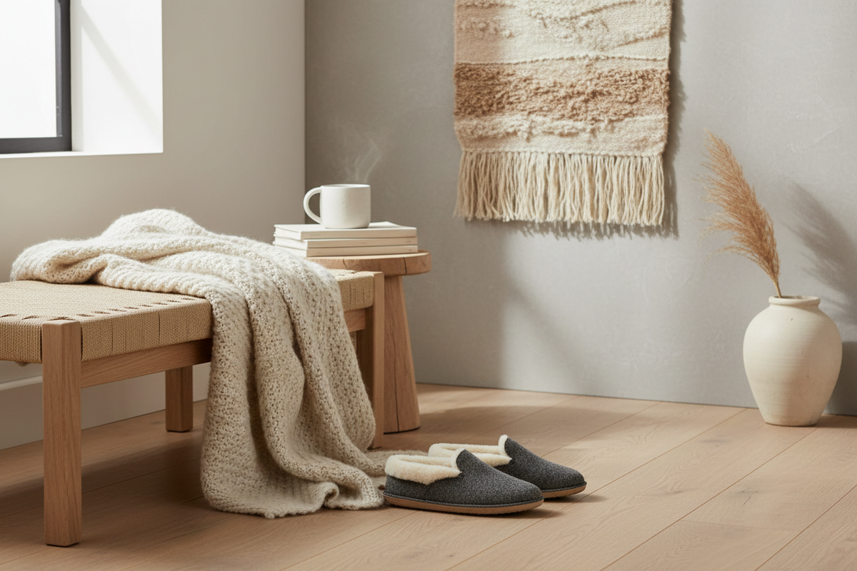 gnereate a clean photo to have next to our values. We are a slipper shop